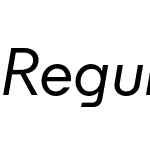 Regular Medium Italic