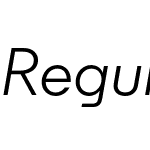 Regular Regular Italic