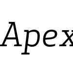 Apex Serif Book Italic