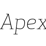 Apex Serif Light Italic