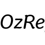 Oz Regular Italic