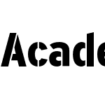 Academy Sans Stencil