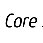 CoreSansM47CnRegular-Italic