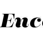 Encorpada Pro ExtraBold Italic