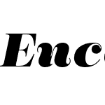 Encorpada Pro Black Italic