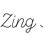 Zing Script Rust Thin