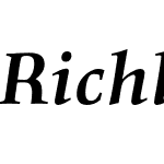 Richler-BoldItalic