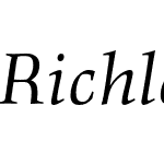 RichlerGreekPro-Italic