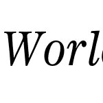 WorldwideItalic