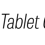 Tablet Gothic Condensed Th
