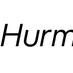 HurmeGeometricSans2-RegularObl