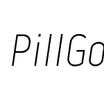 PillGothic300mg-ThinObliq