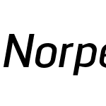 Norpeth DemiBold Italic