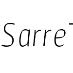 SarreTestversion-ThinItalic