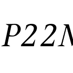 P22MaiPro-Italic