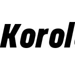 Korolev-HeavyItalic