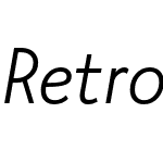 Retrostar-LightItalic