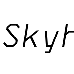 SkyhookMono-Italic