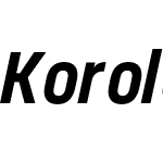 Korolev-BoldItalic