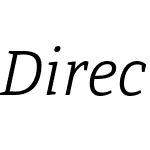 DirectaSerifLight-Italic