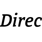 DirectaSerifMedium-Italic