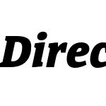 DirectaSerifHeavy-Italic