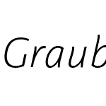 GraublauSans-LightItalic