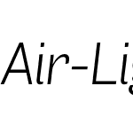 Air-LightItalic