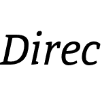 DirectaSerif-Italic