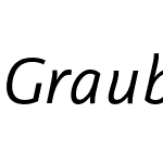 GraublauSans-Italic