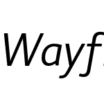 WayfindingSansExN-Italic