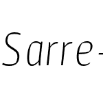 Sarre-ThinItalic