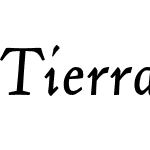 TierraNuevaNorte-Italic