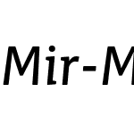 Mir-MediumItalic