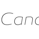Canaro Thin Italic
