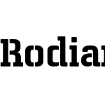 Rodian Serif Stencil