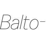 Balto Thin Italic