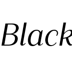 Blacker Sans Text