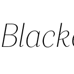 Blacker Sans Text