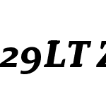 29LT Zarid Text Slanted Variable