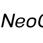 NeoGram Medium Italic