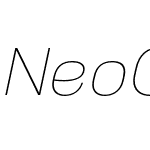 NeoGram UltraLight Italic