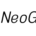 NeoGram Condensed Italic