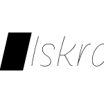 IskraCYR-UltraThinItalic