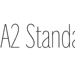 A2 Standard Sans XCond