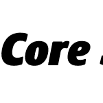 Core Sans NR Cnd Blk