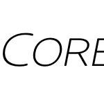 Core Sans NR SC Ext ExtLt