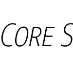 Core Sans NR SC Cnd ExtLt