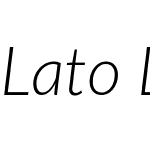 Lato Latin Light