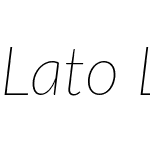 Lato Latin Thin